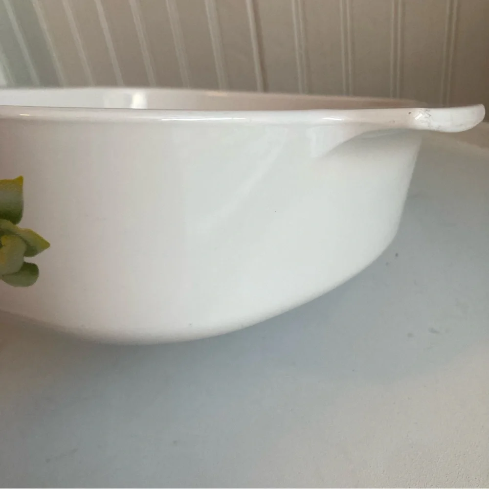 Vintage Corning Ware A -2- B, 2 Liter Summer Blush Pansies Casserole Dish Flower